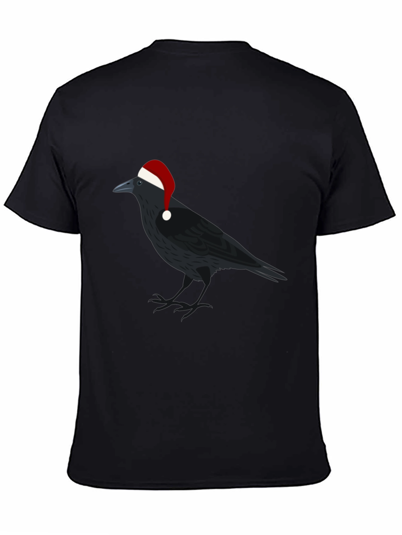 Crow Christmas T-Shirt - Holiday Raven Tee