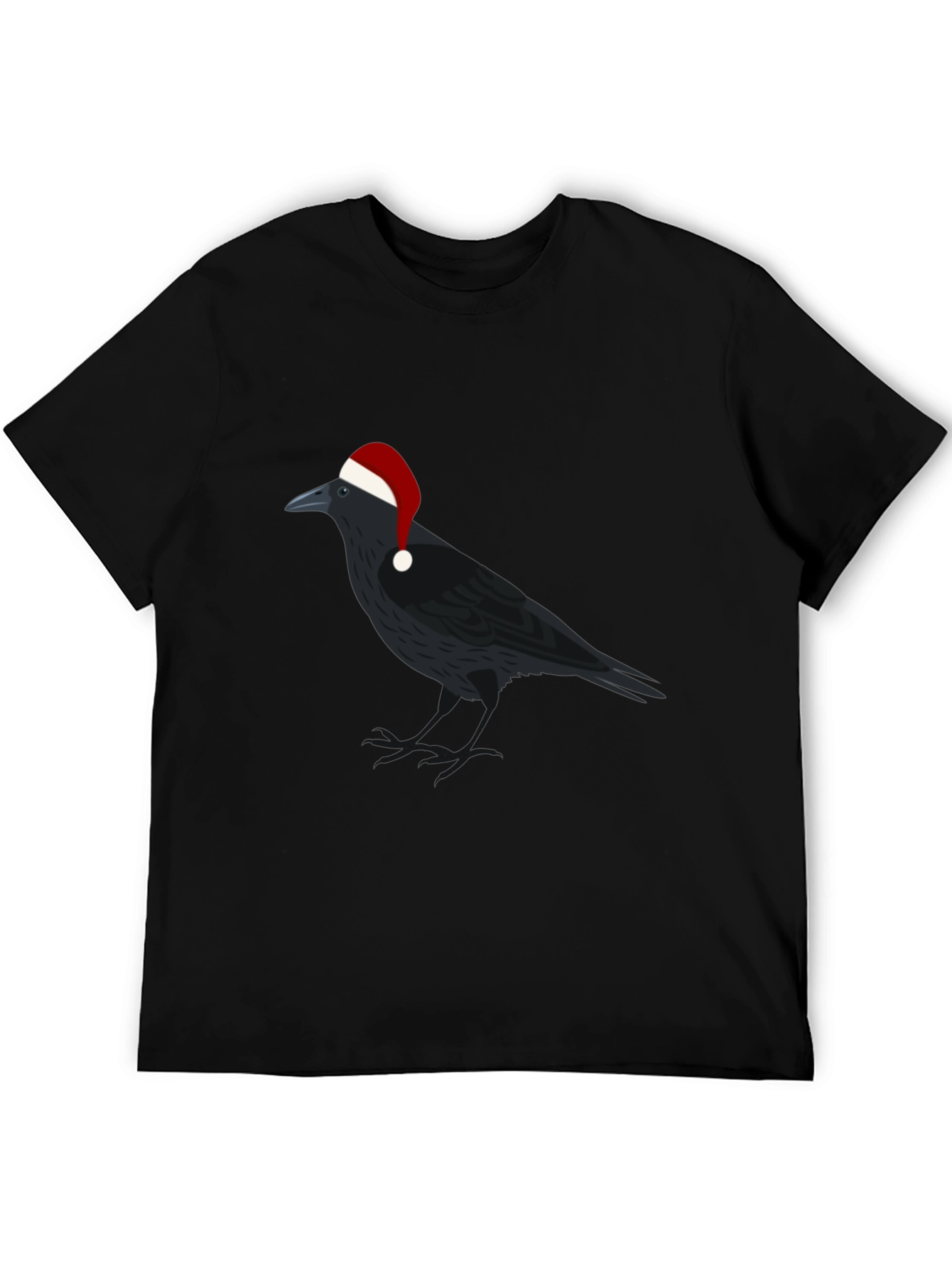 Crow Christmas T-Shirt - Holiday Raven Tee