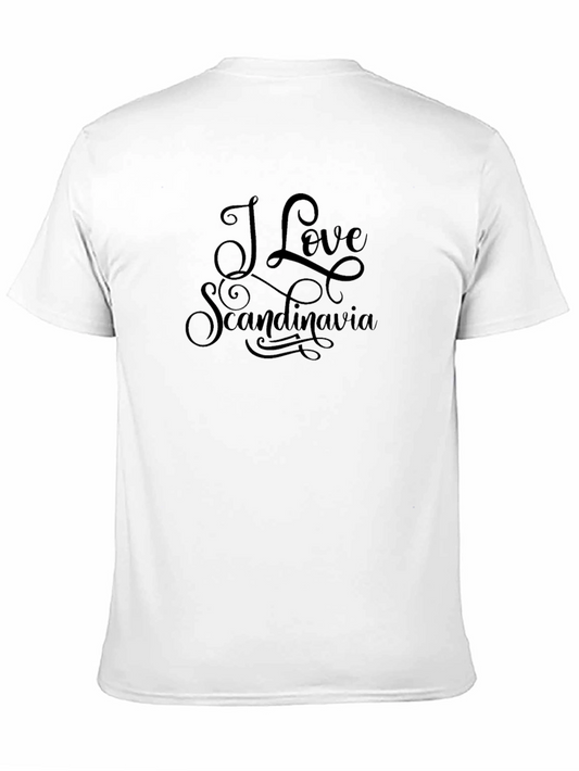 I Love Scandinavia Black T-Shirt