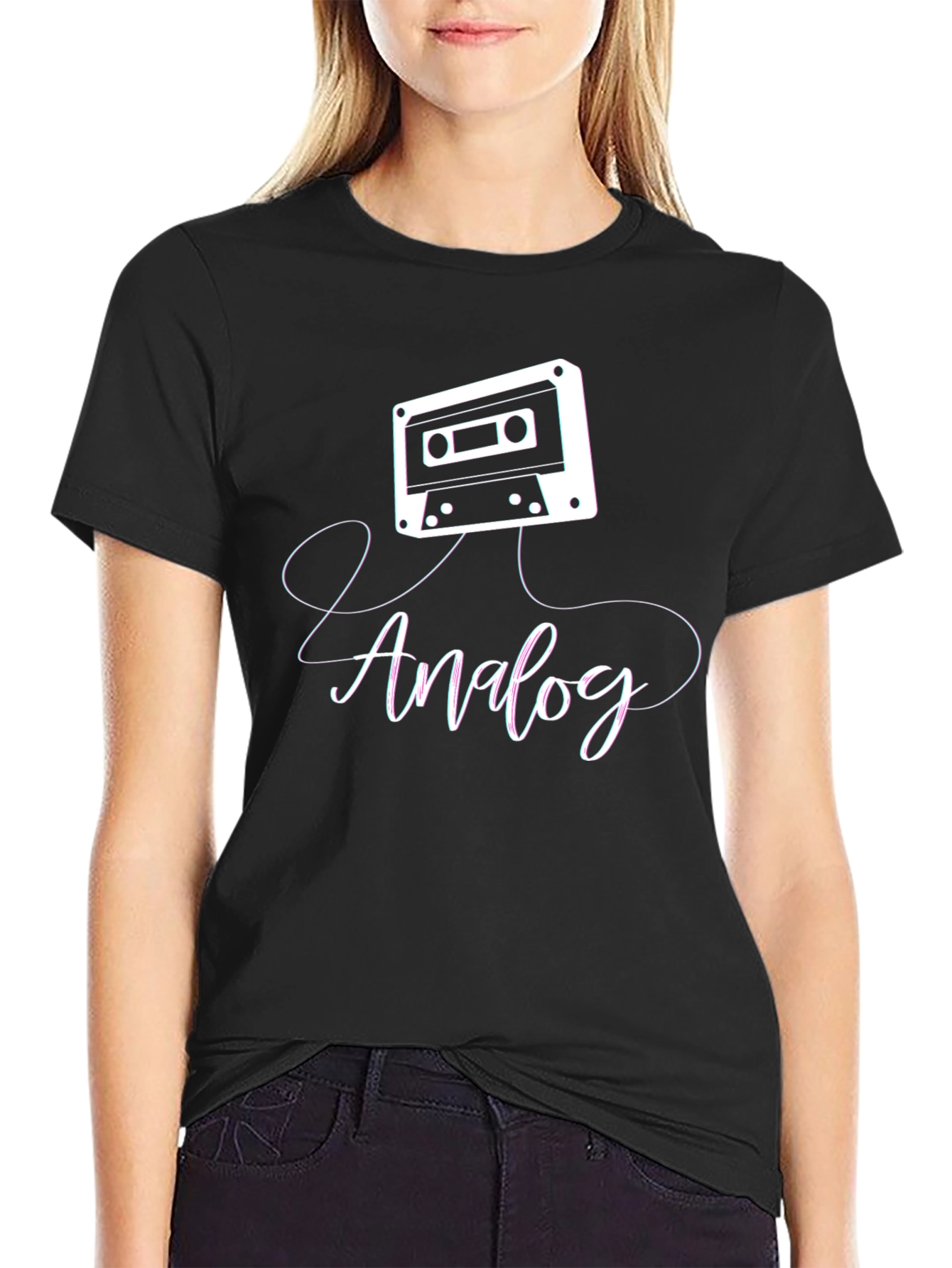 Retro Analog Cassette Tape Graphic T-Shirt