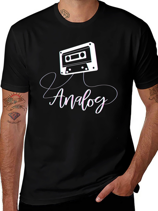 Retro Analog Cassette Tape Graphic T-Shirt