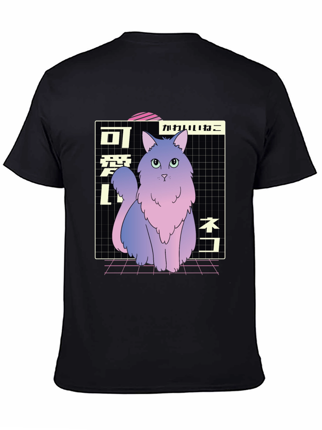 Kawaii Cat T-Shirt - Anime Style