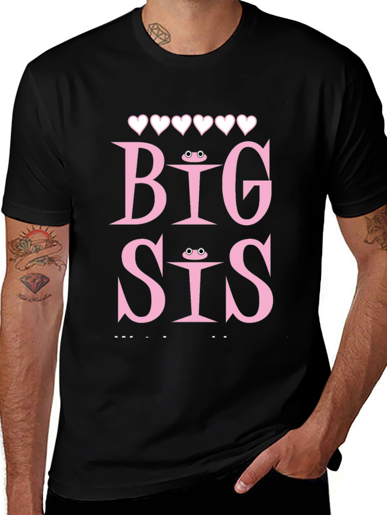 Big Sis T-Shirt Frog Eye Detail