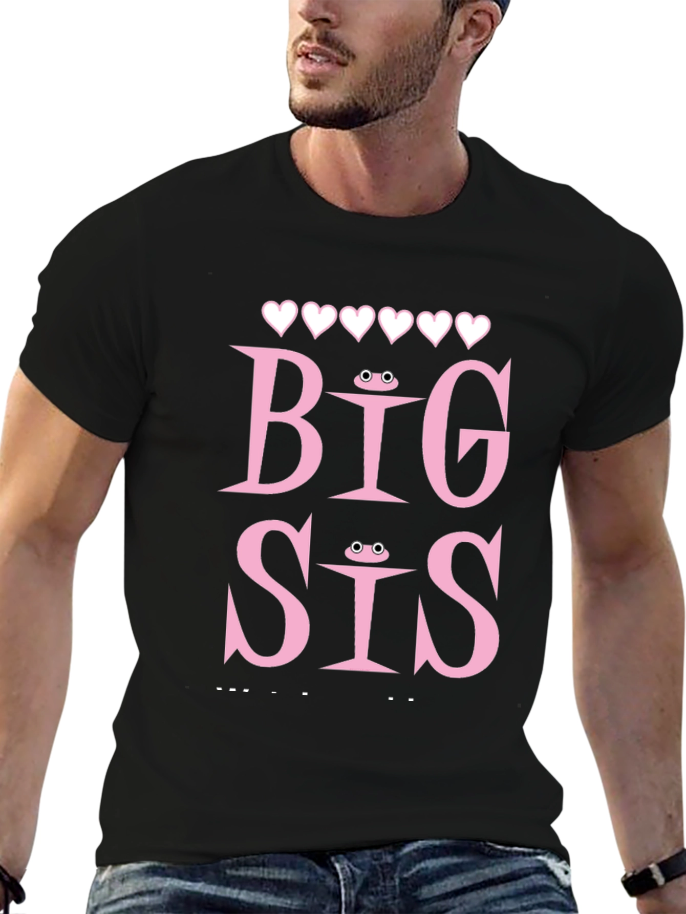 Big Sis T-Shirt Frog Eye Detail