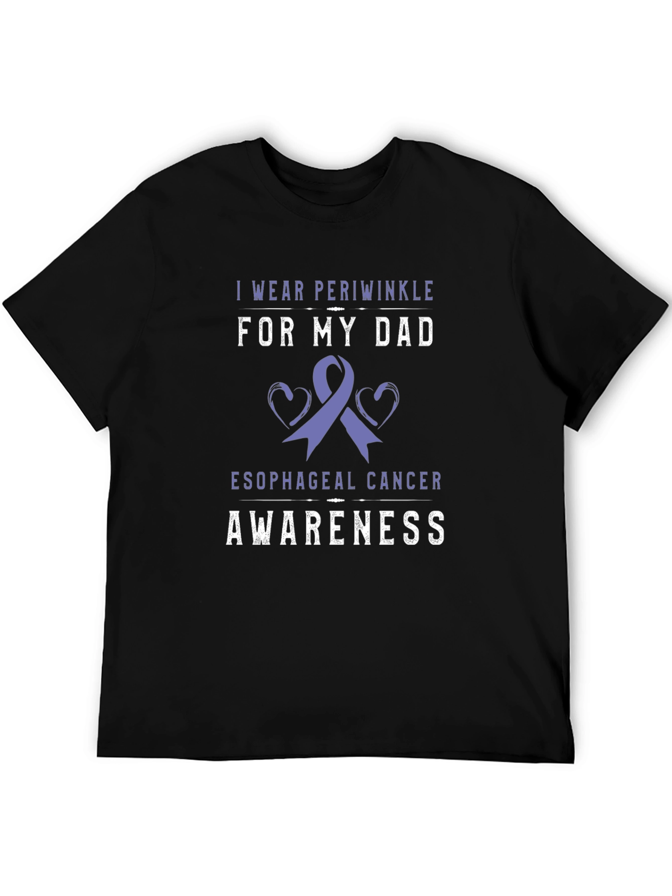 Periwinkle Esophageal Cancer Awareness T-Shirt