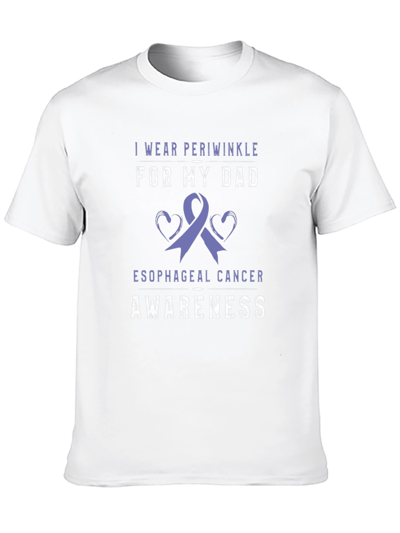 Periwinkle Esophageal Cancer Awareness T-Shirt