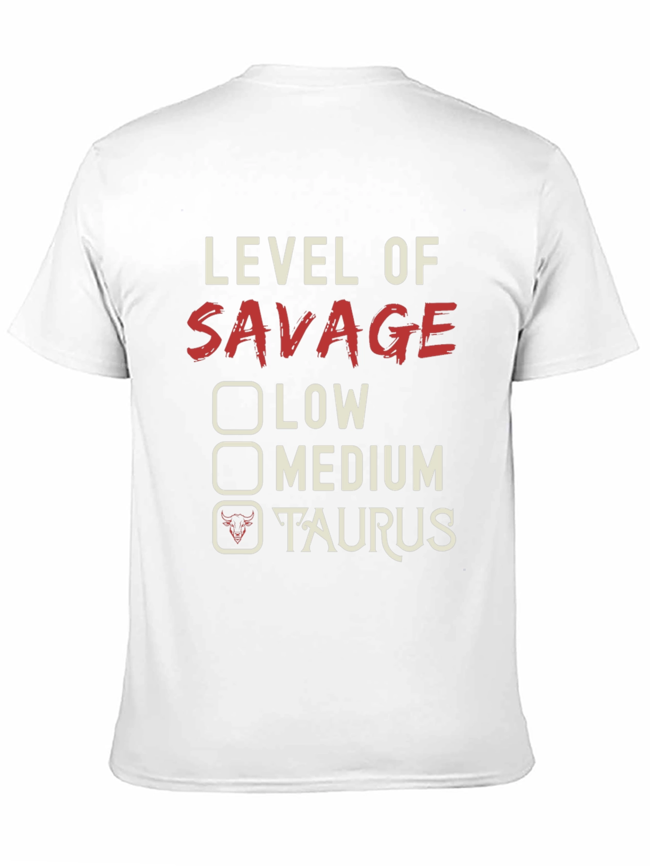 Level of Savage Taurus Graphic Tee - Black