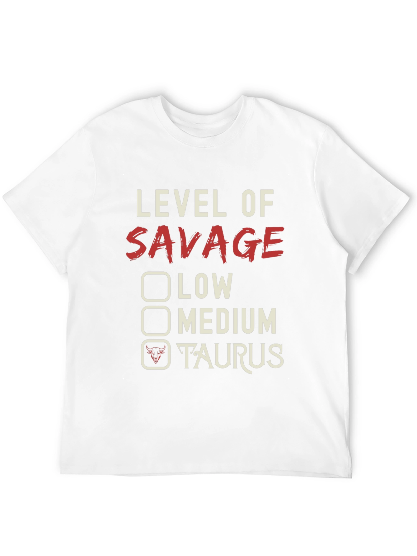 Level of Savage Taurus Graphic Tee - Black