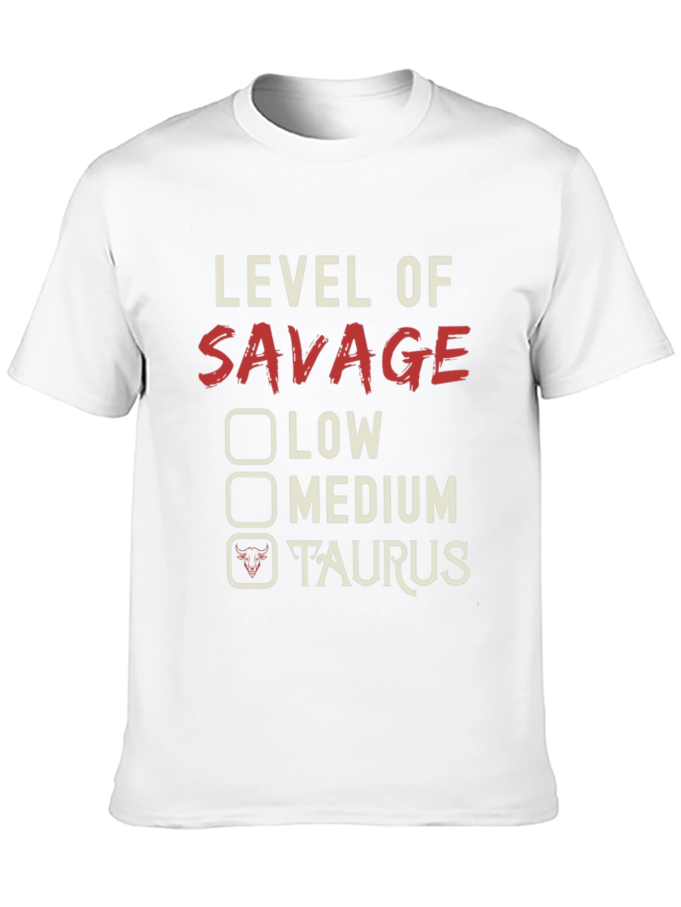 Level of Savage Taurus Graphic Tee - Black