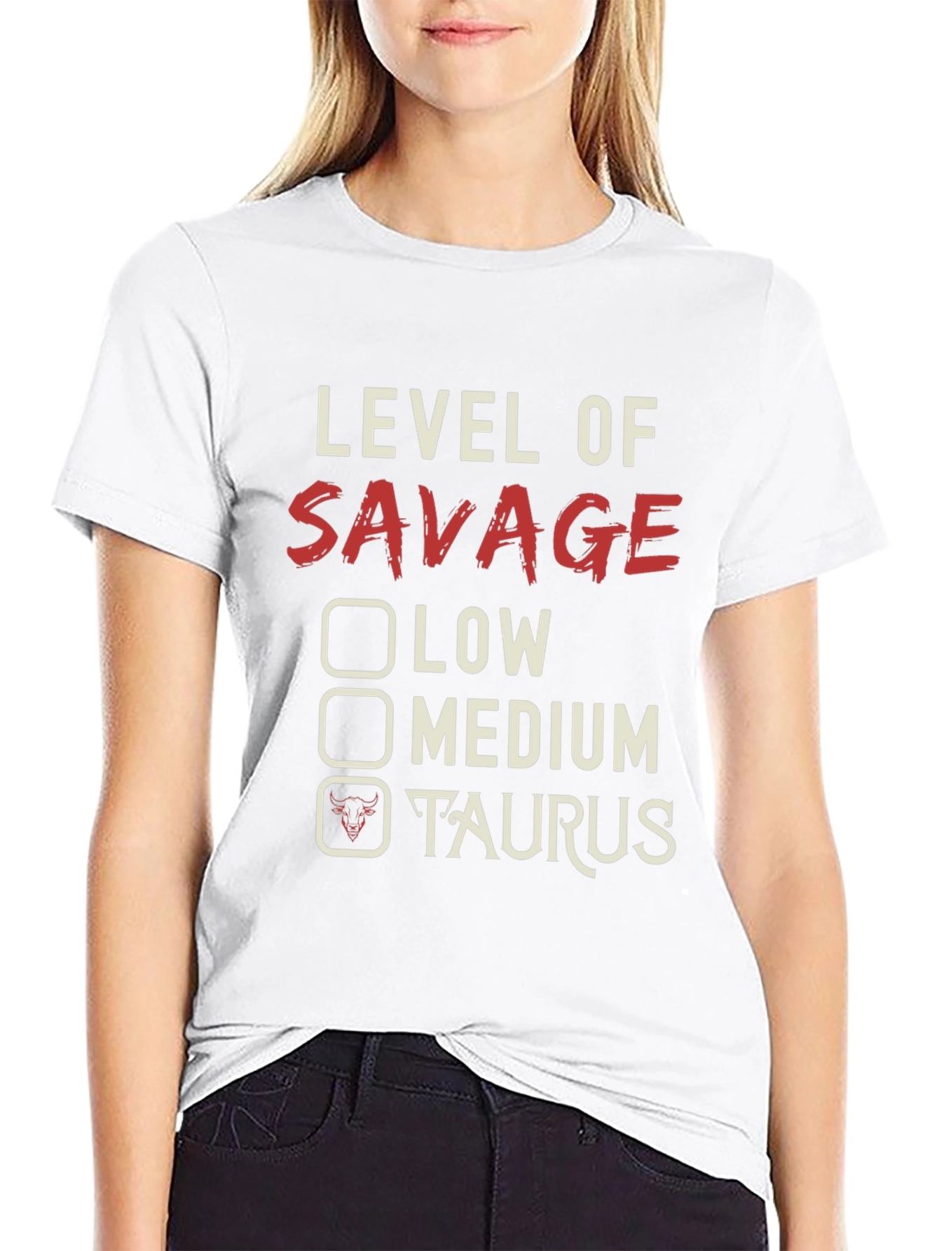 Level of Savage Taurus Graphic Tee - Black