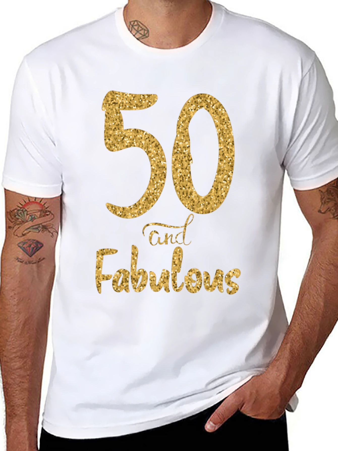 50 and Fabulous Birthday T-Shirt