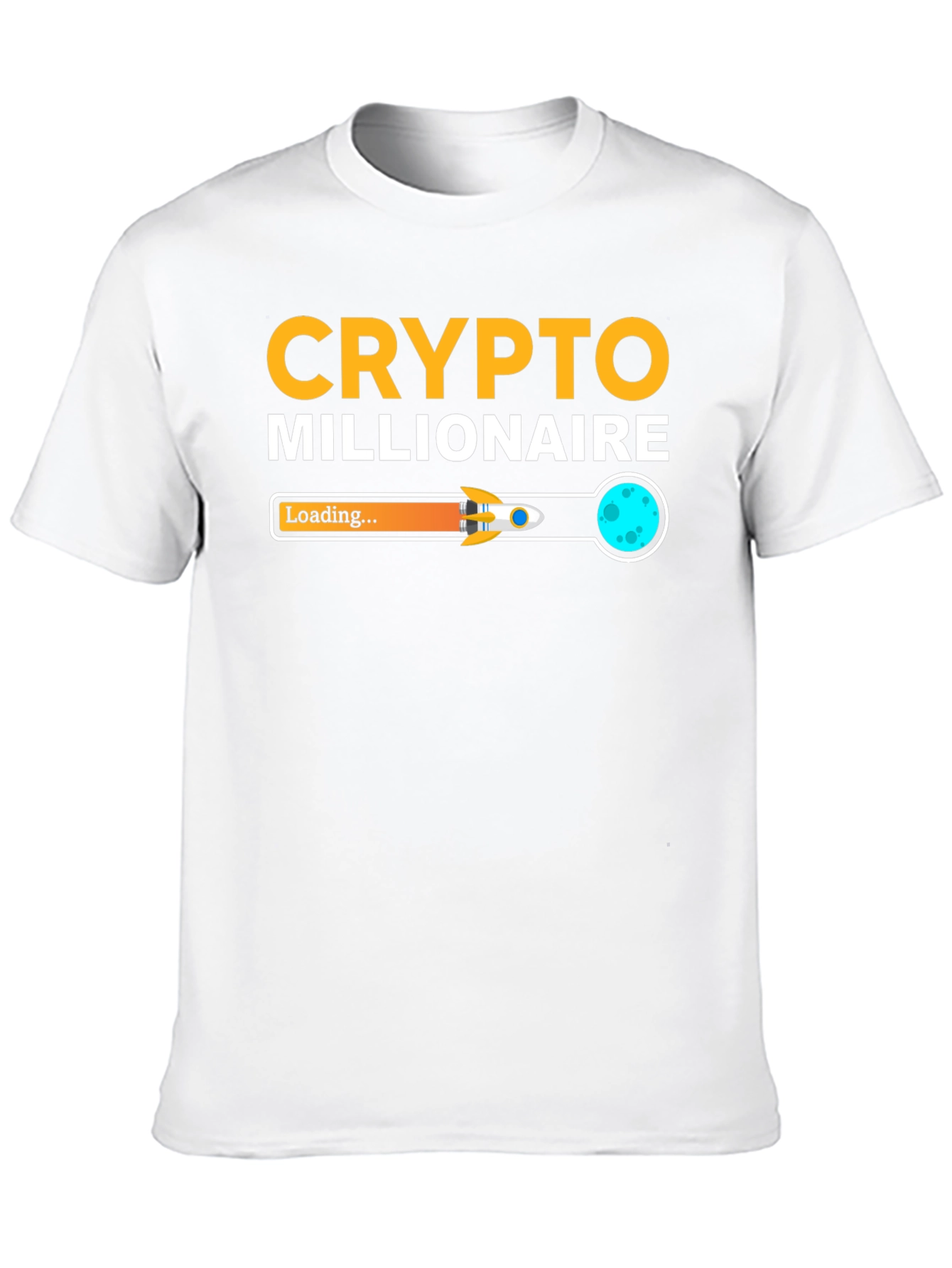 Crypto Millionaire Loading Black T-Shirt