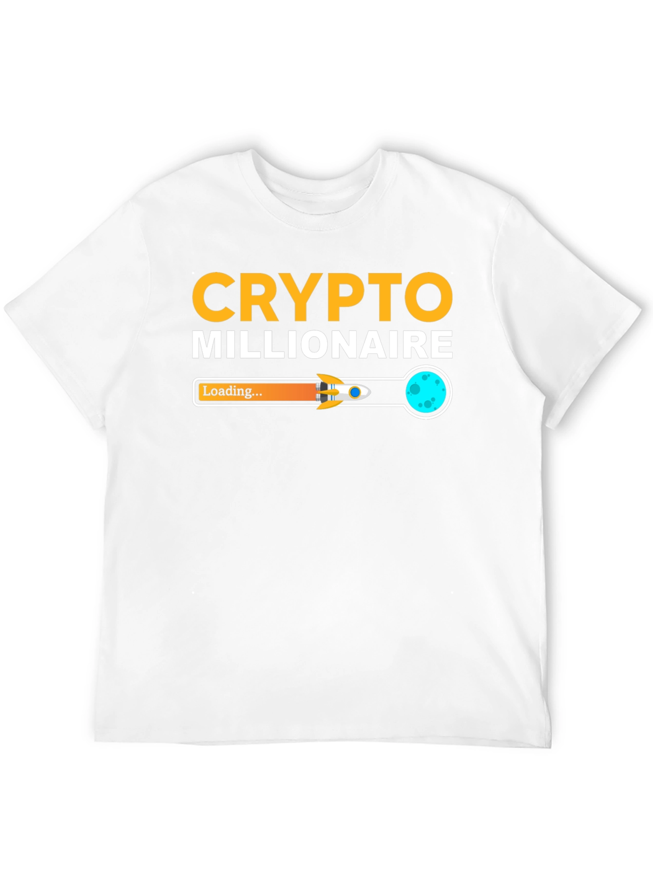 Crypto Millionaire Loading Black T-Shirt