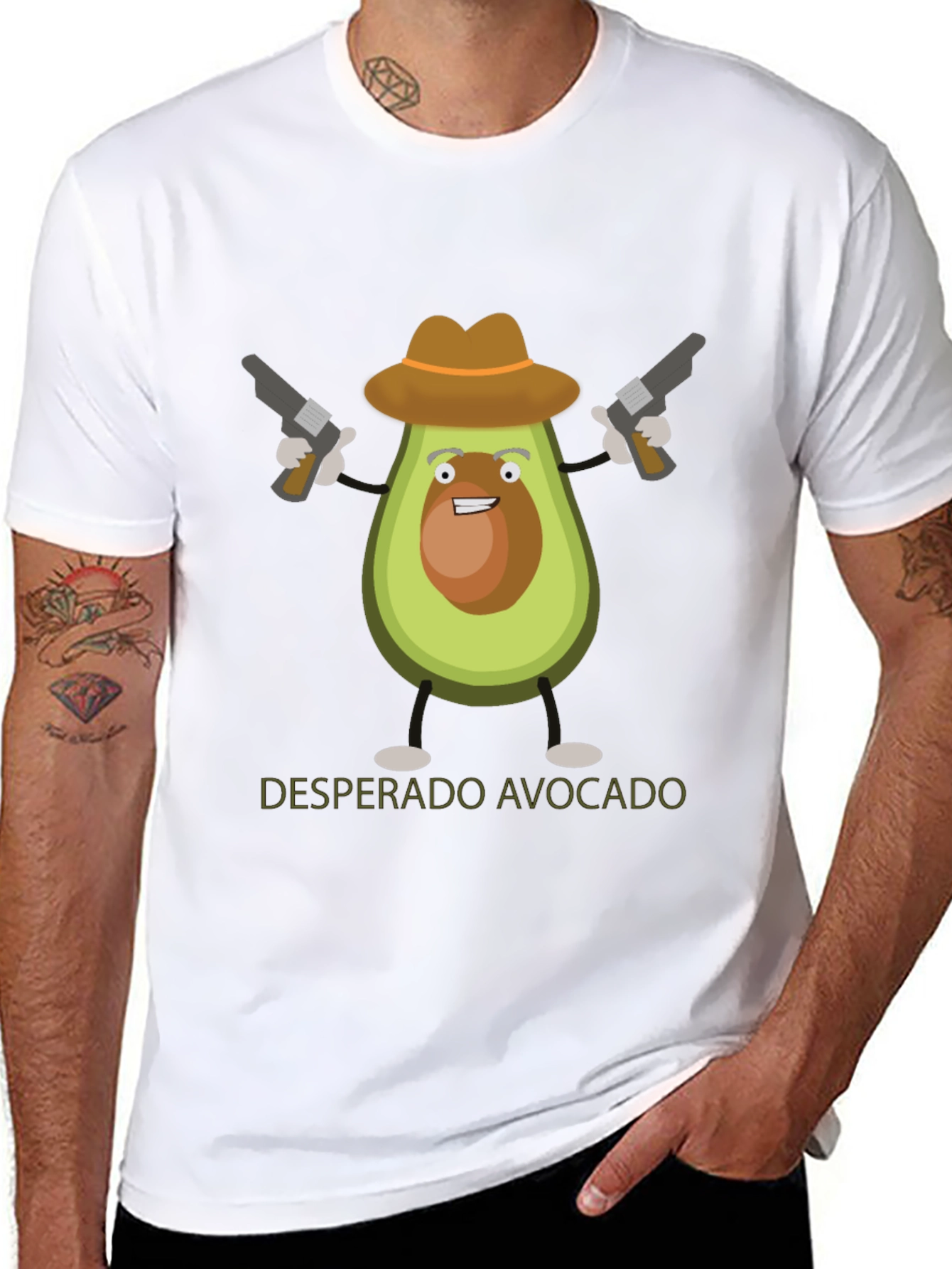 Desperado Avocado Graphic T-Shirt - Funny Western Tee