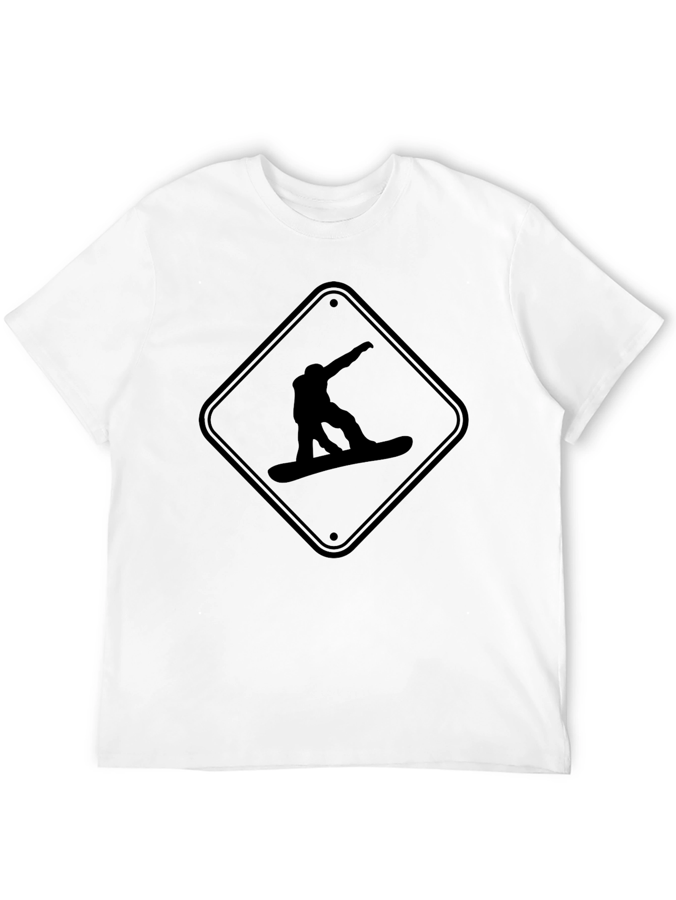 Snowboarder Graphic Tee - Black Unisex Shirt