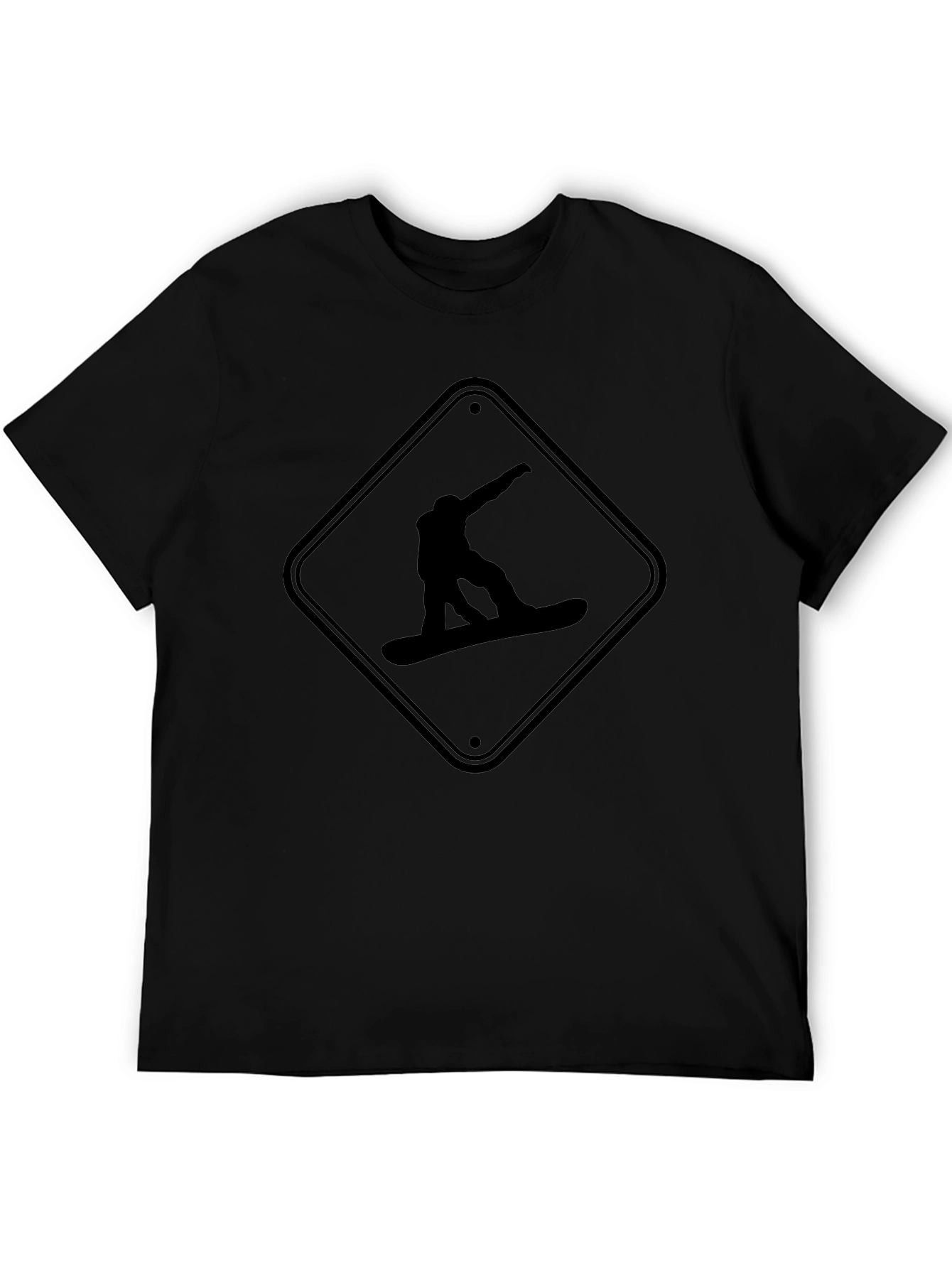 Snowboarder Graphic Tee - Black Unisex Shirt