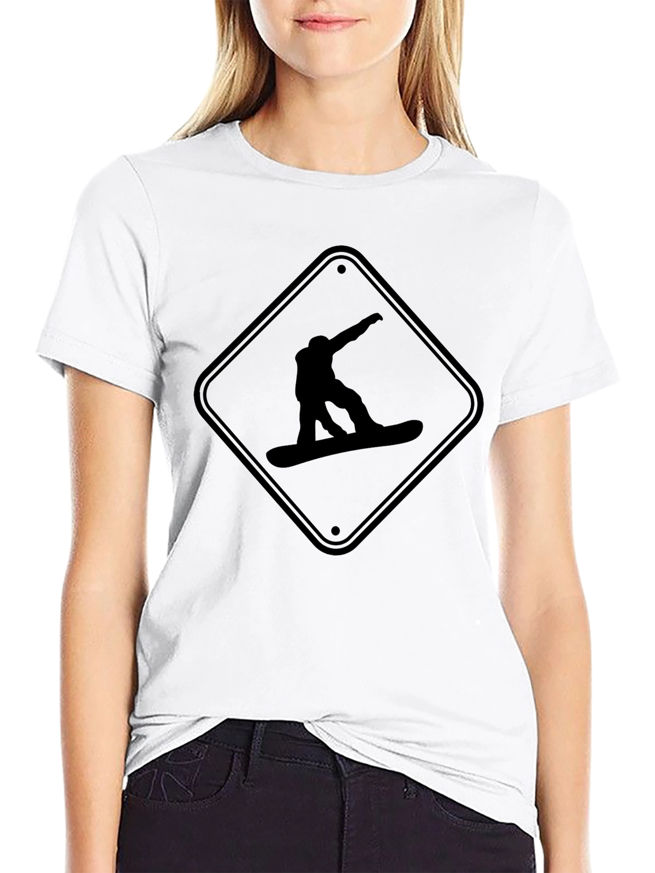 Snowboarder Graphic Tee - Black Unisex Shirt