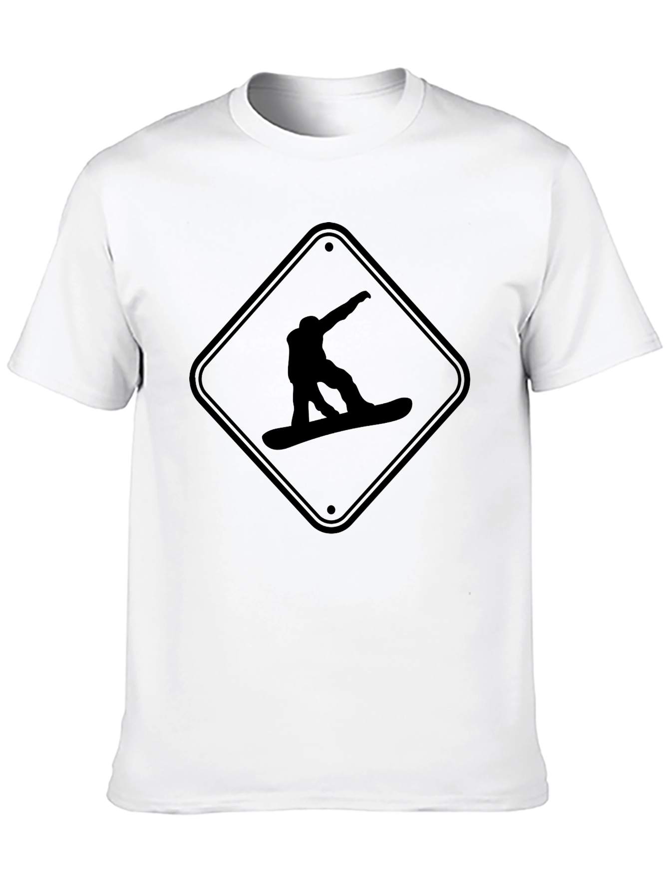 Snowboarder Graphic Tee - Black Unisex Shirt