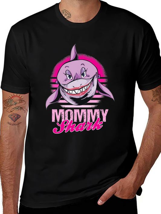 Mommy Shark Graphic Tee - Funny Shark Lover T-Shirt