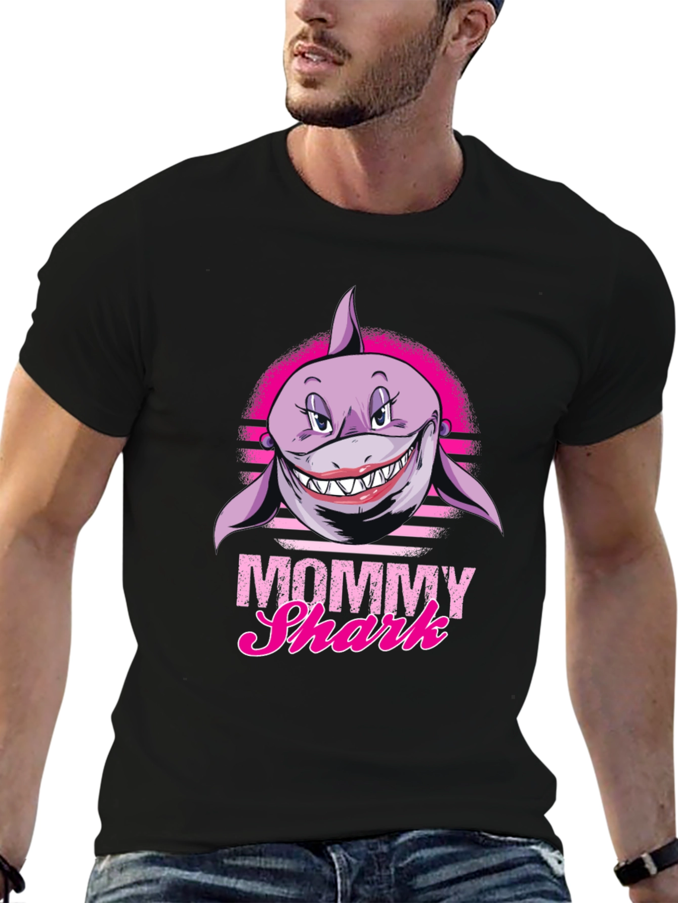 Mommy Shark Graphic Tee - Funny Shark Lover T-Shirt