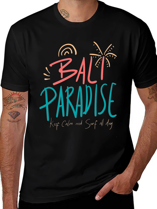 Bali Paradise Graphic Tee - Relaxed Surf Style