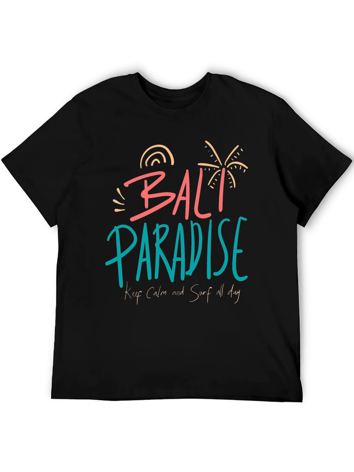 Bali Paradise Graphic Tee - Relaxed Surf Style
