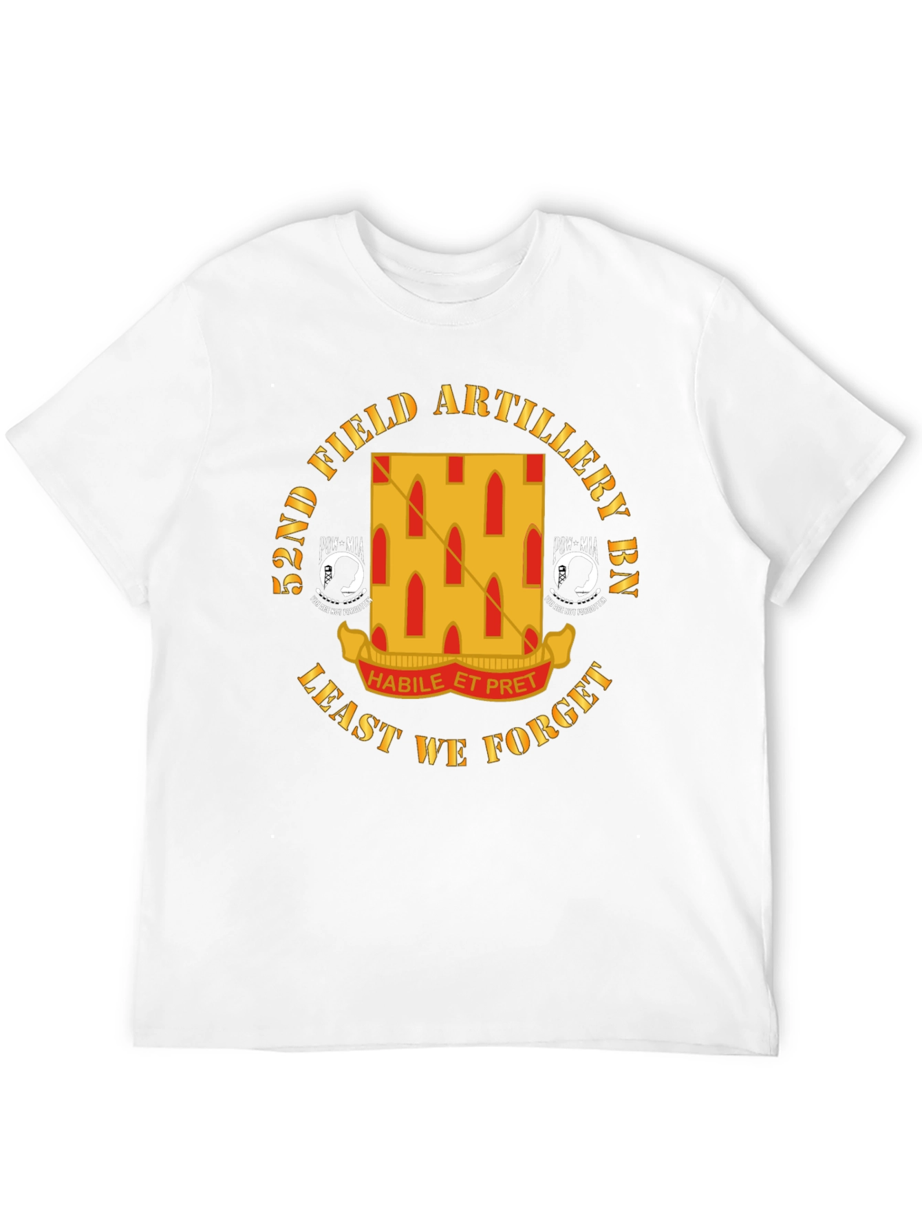 52nd Field Artillery BN Black T-Shirt