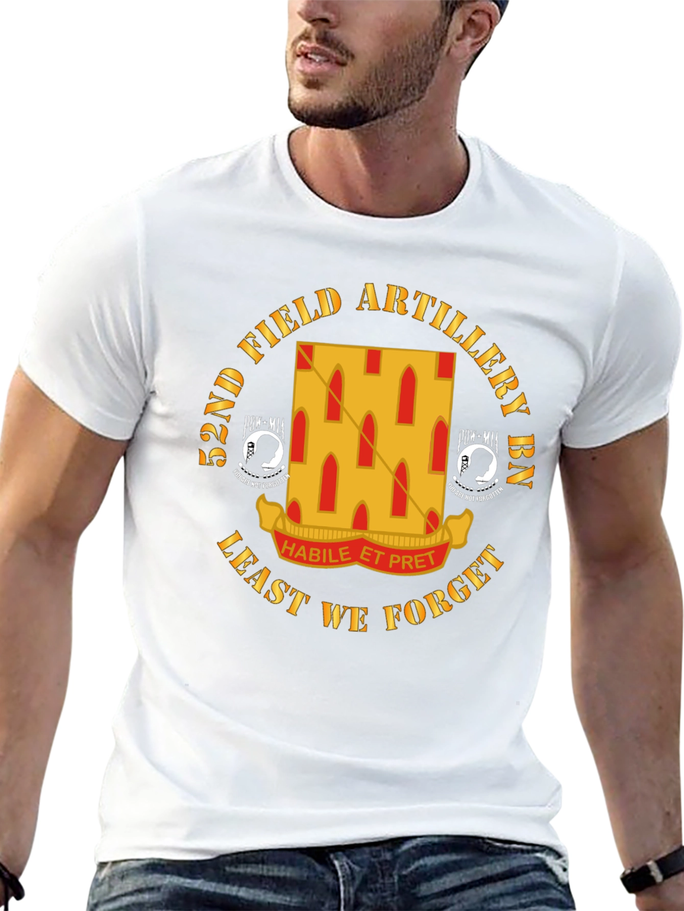 52nd Field Artillery BN Black T-Shirt