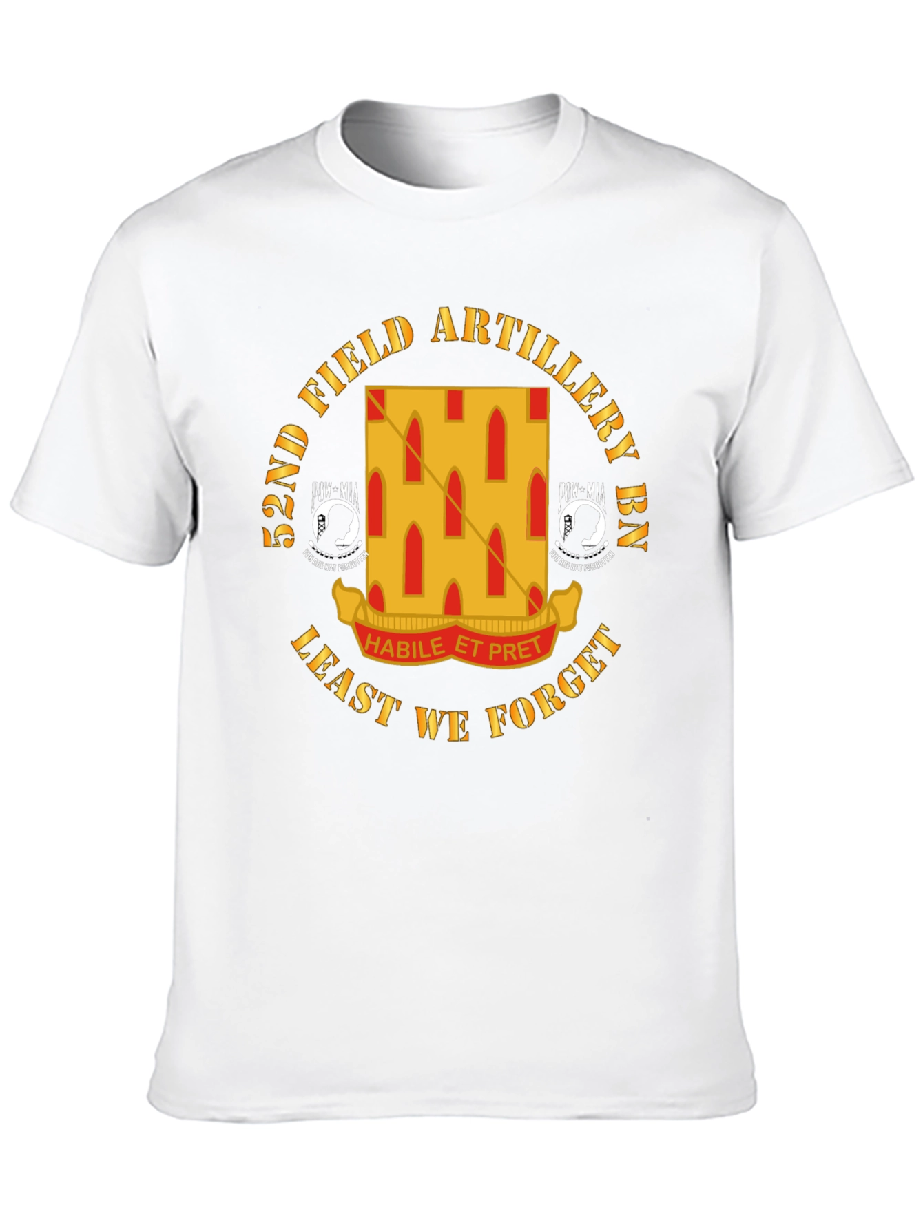 52nd Field Artillery BN Black T-Shirt