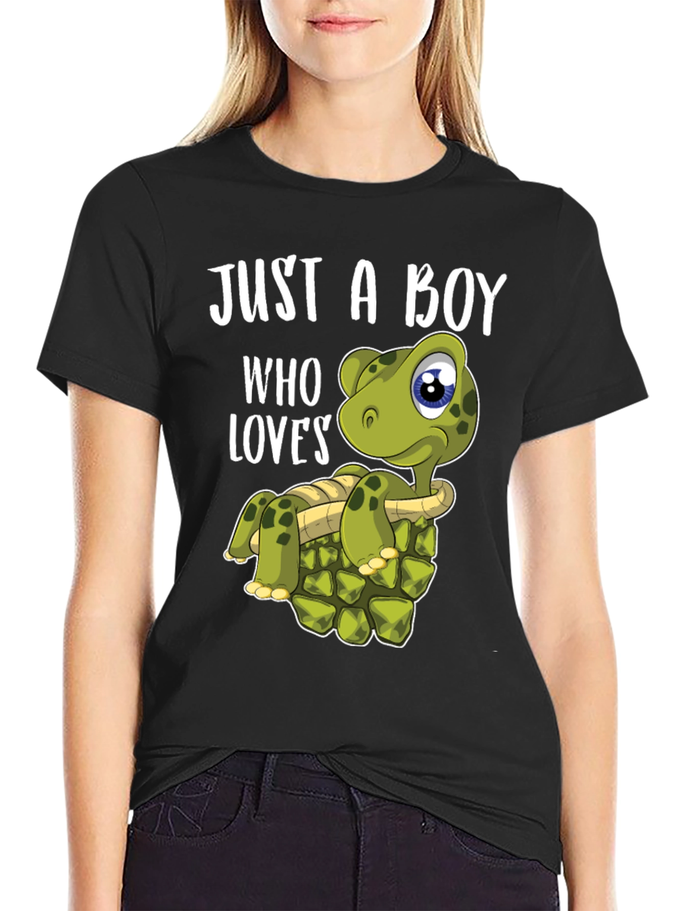 Boy Loves Turtles T-Shirt - Cute Turtle Graphic Tee