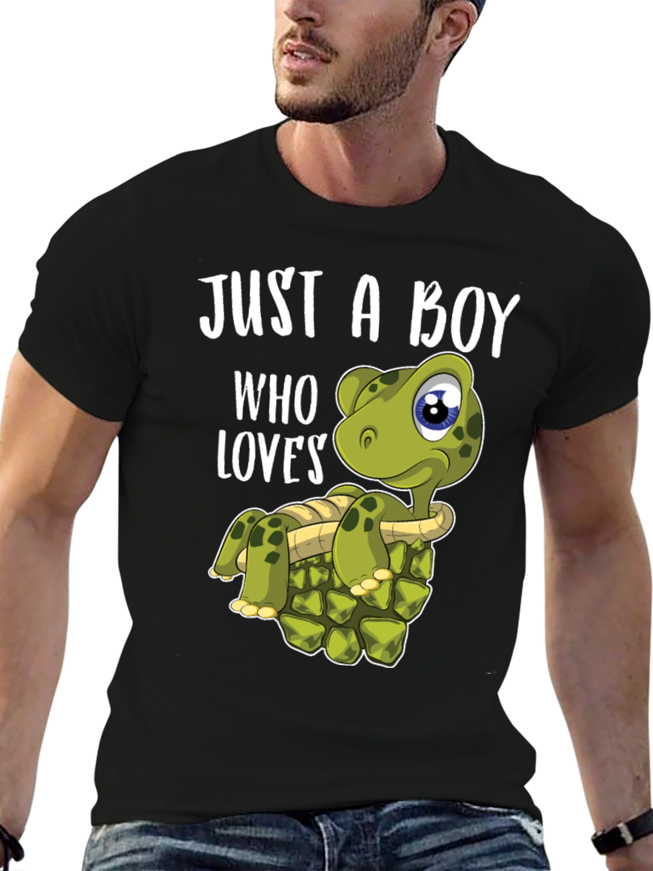 Boy Loves Turtles T-Shirt - Cute Turtle Graphic Tee