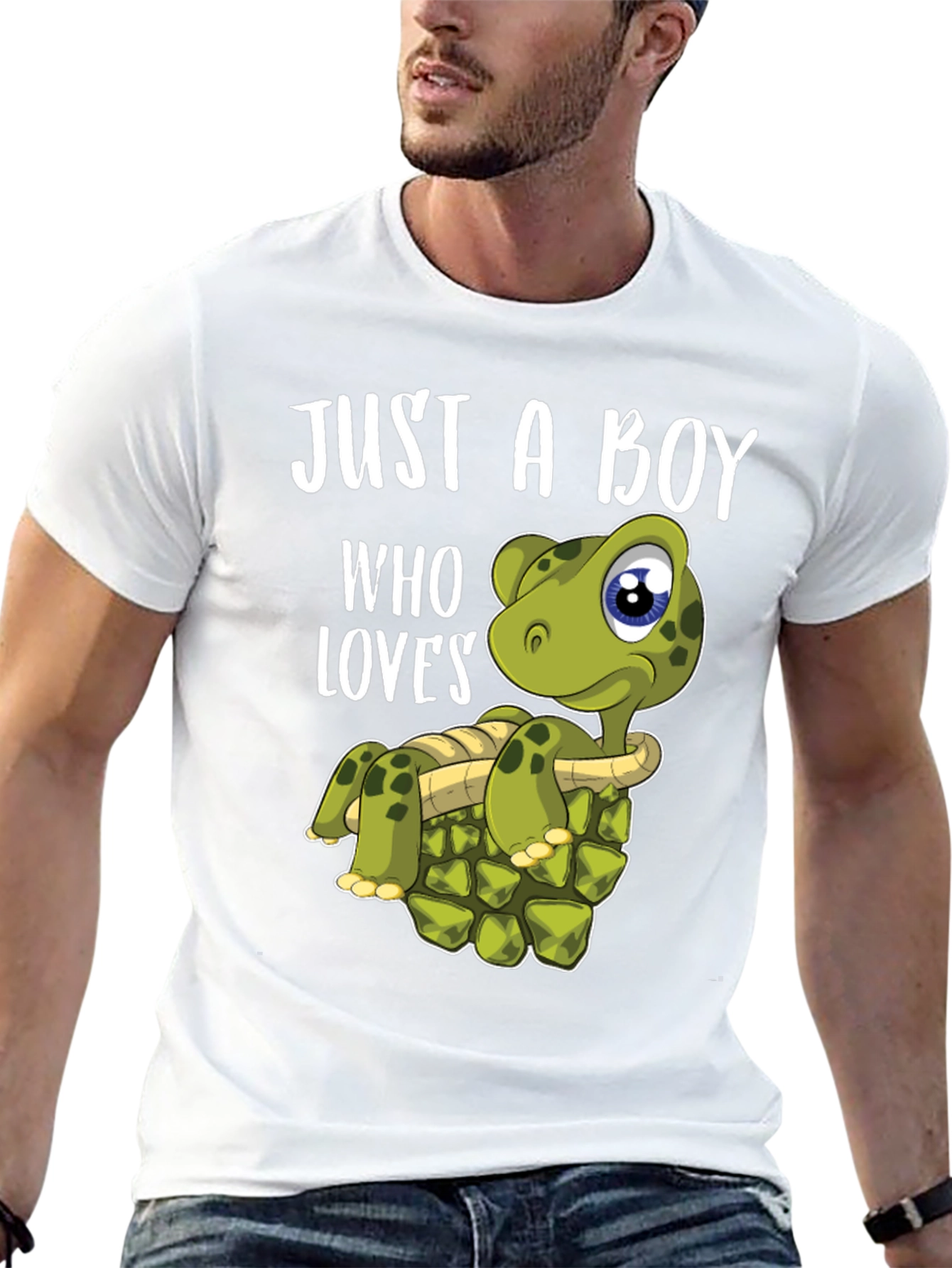 Boy Loves Turtles T-Shirt - Cute Turtle Graphic Tee