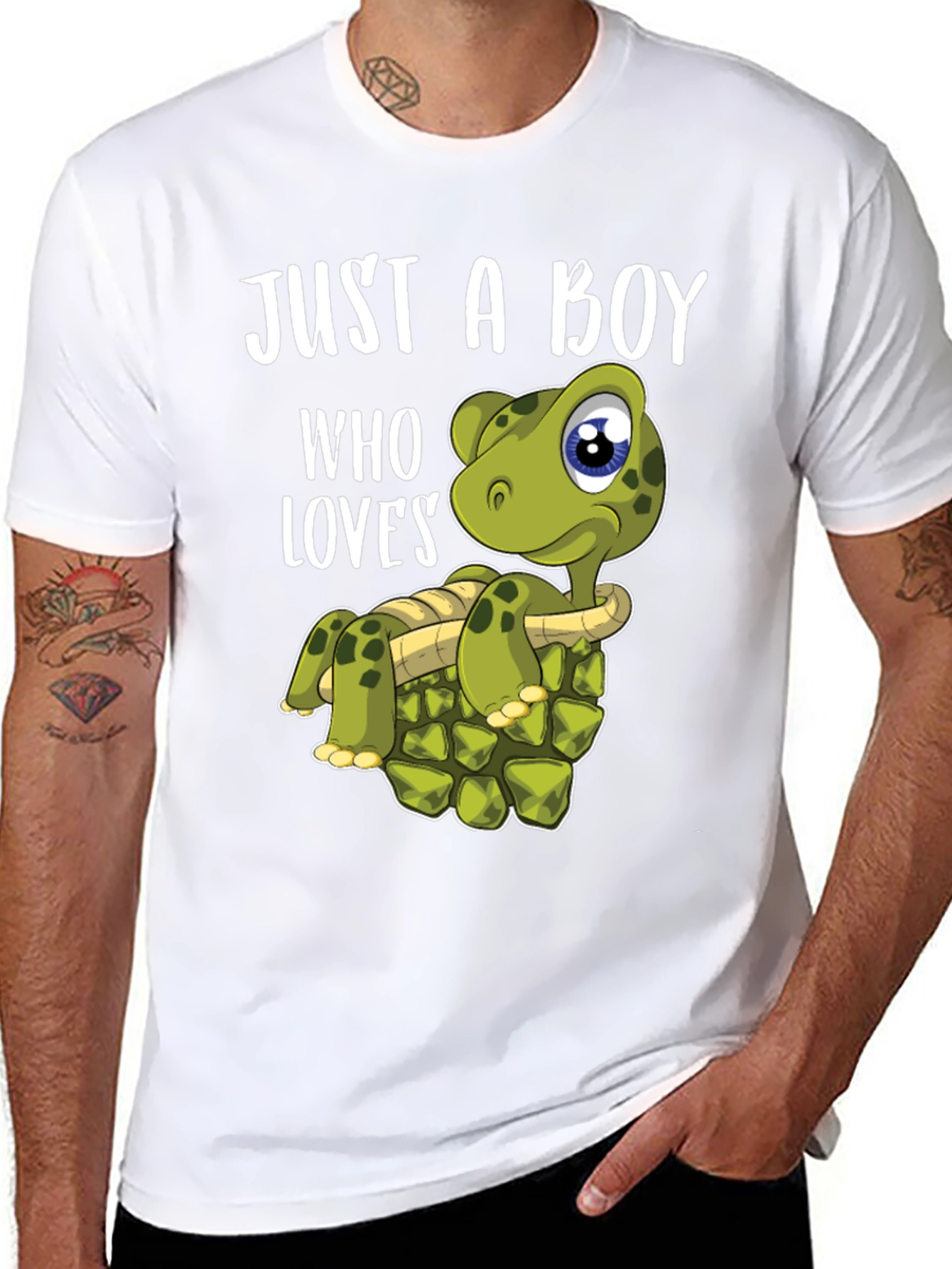 Boy Loves Turtles T-Shirt - Cute Turtle Graphic Tee