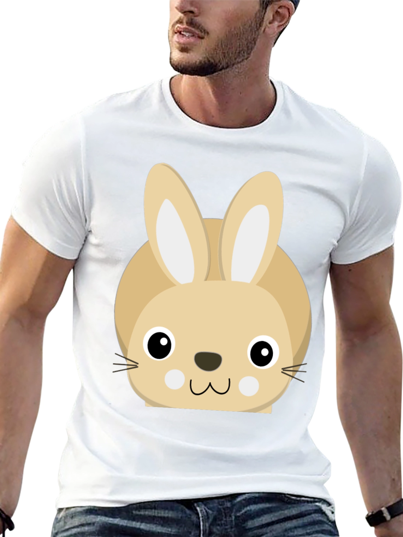 Cute Bunny Graphic T-Shirt - Soft & Comfortable