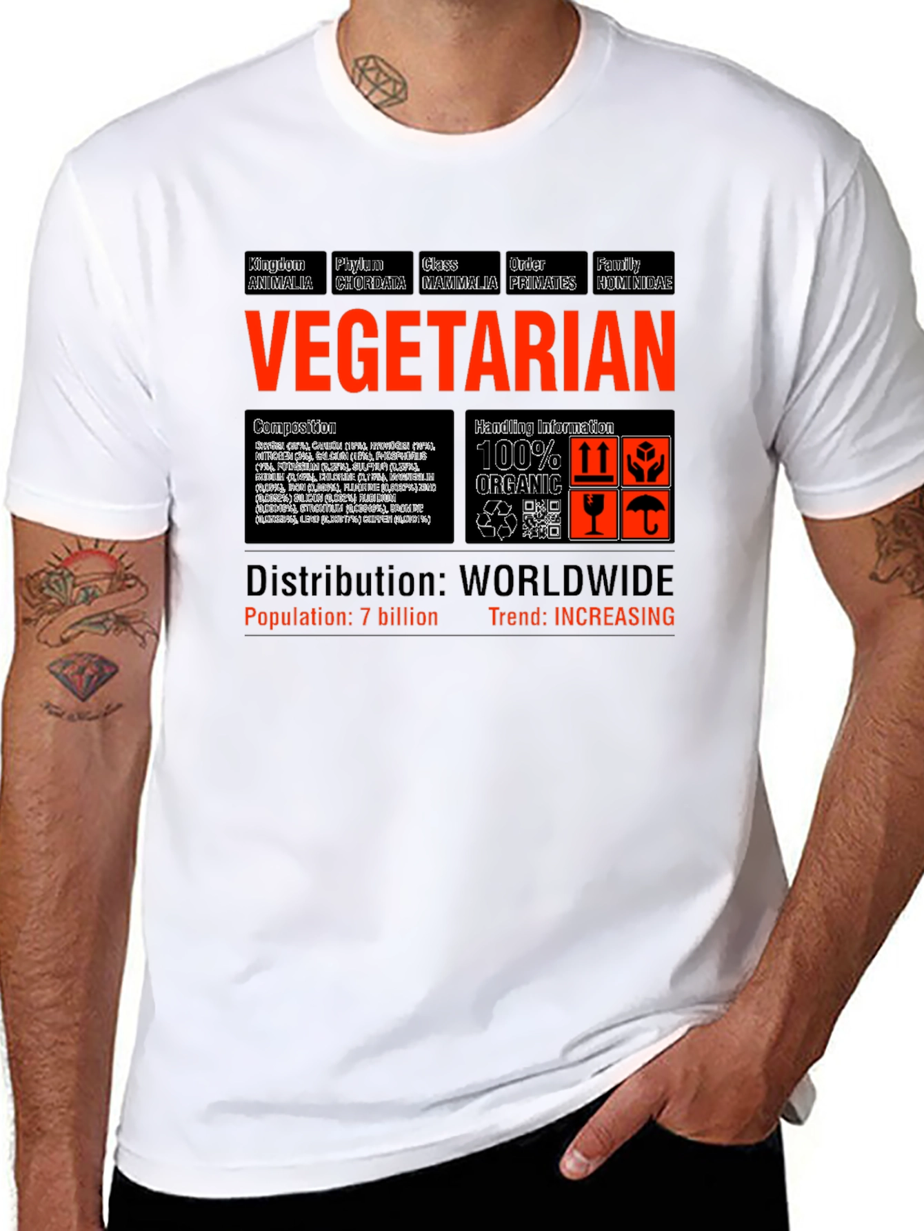 Vegetarian Anatomy T-Shirt - Animal Classification