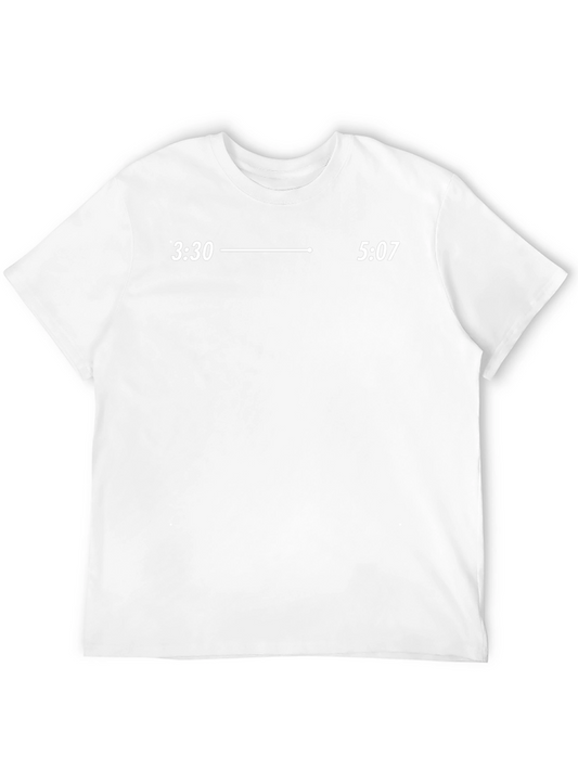 3:30 to 5:07 Time Gap Black Graphic Tee