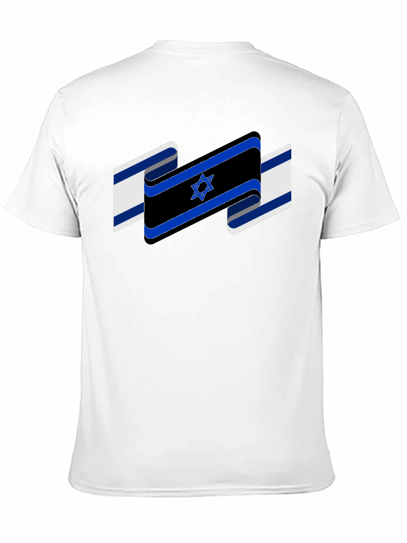 Israel Flag Star of David Black T-Shirt