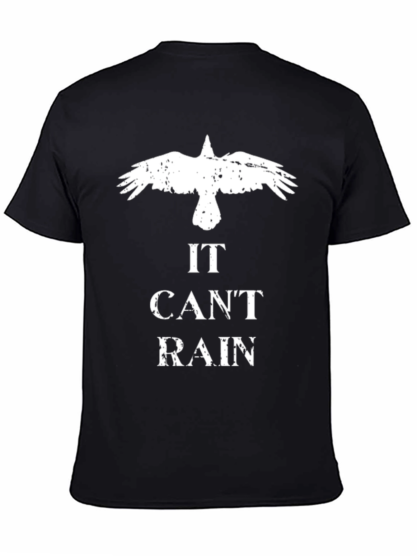 It Cant Rain Black Graphic Tee