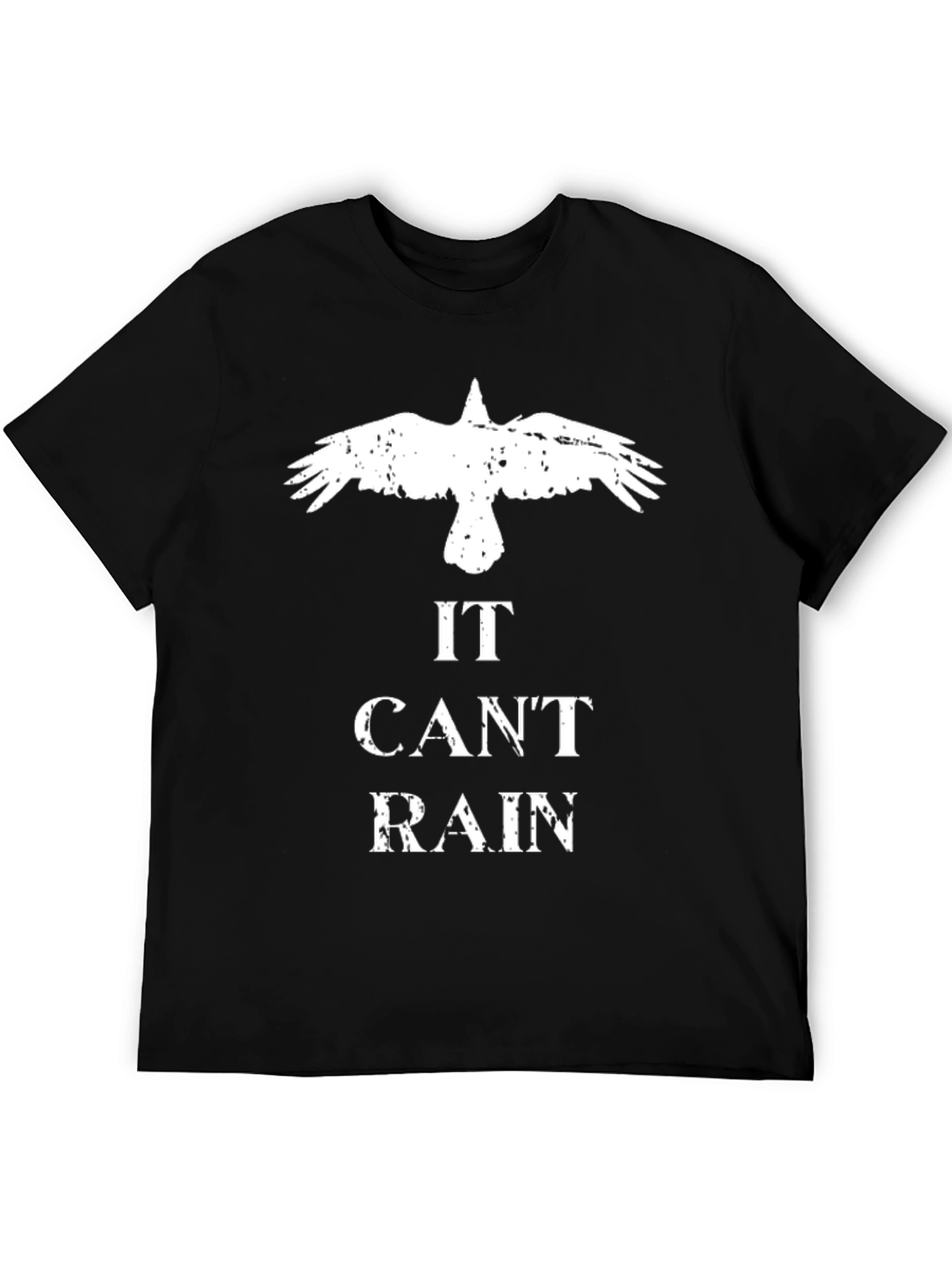 It Cant Rain Black Graphic Tee