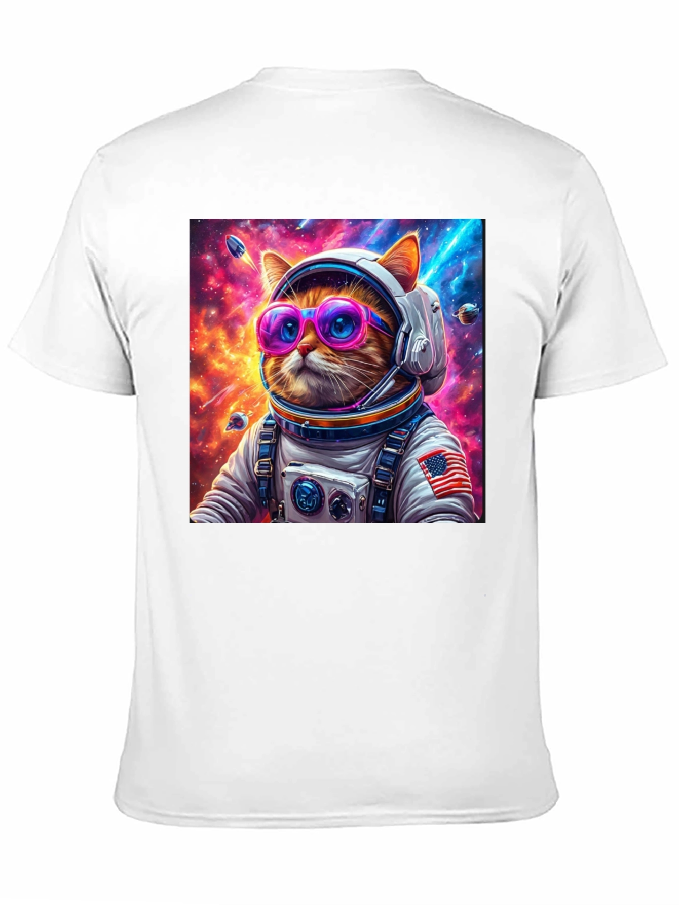Cool Cat Astronaut Graphic Tee