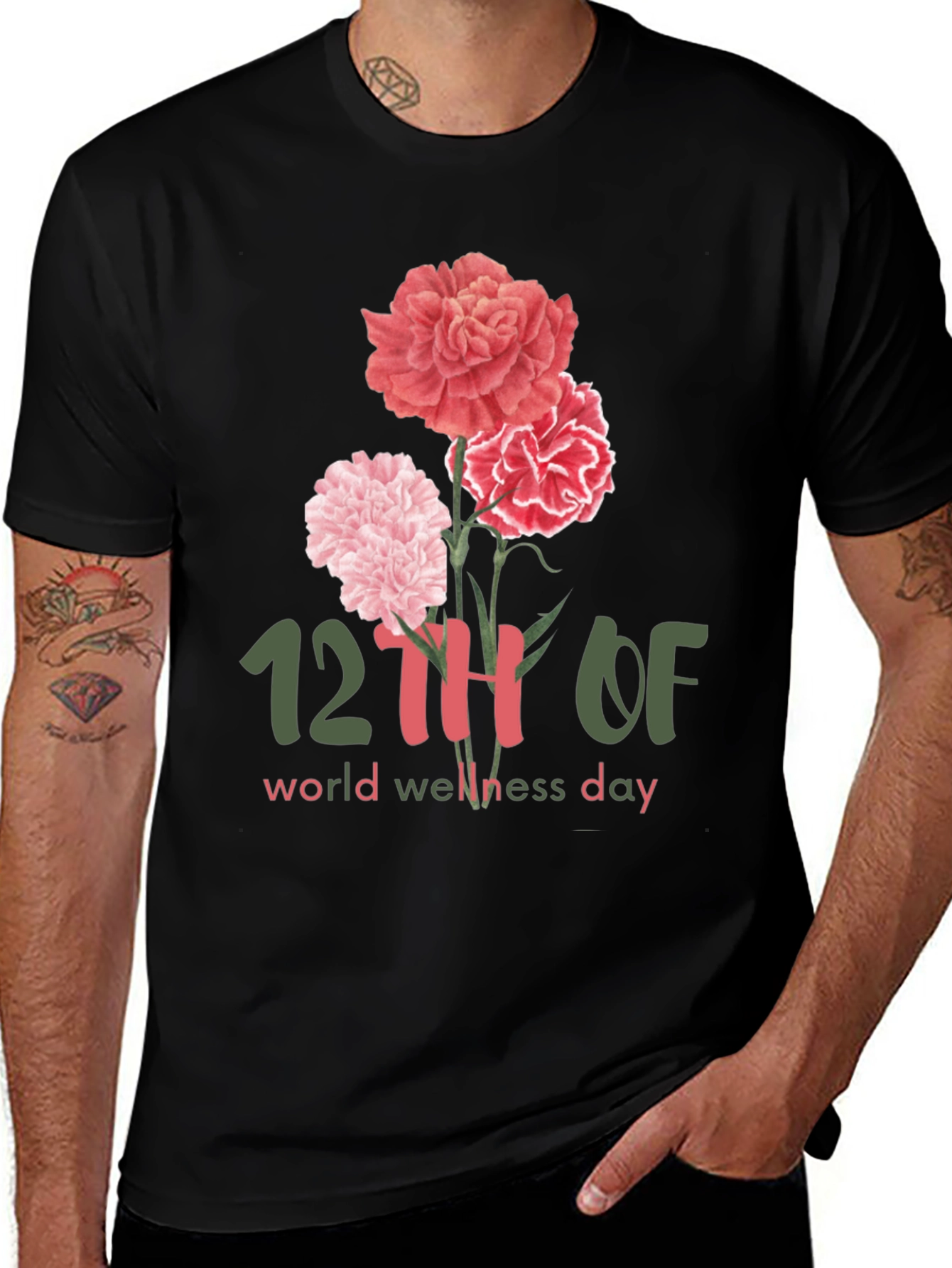 World Wellness Day Floral T-Shirt