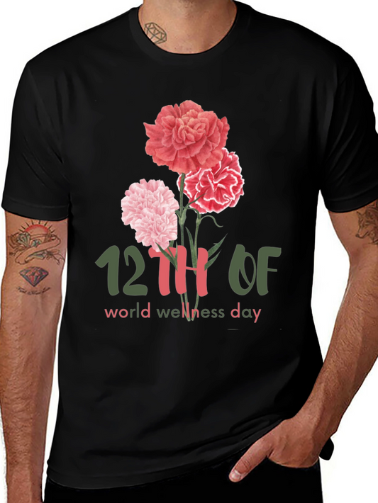 World Wellness Day Floral T-Shirt