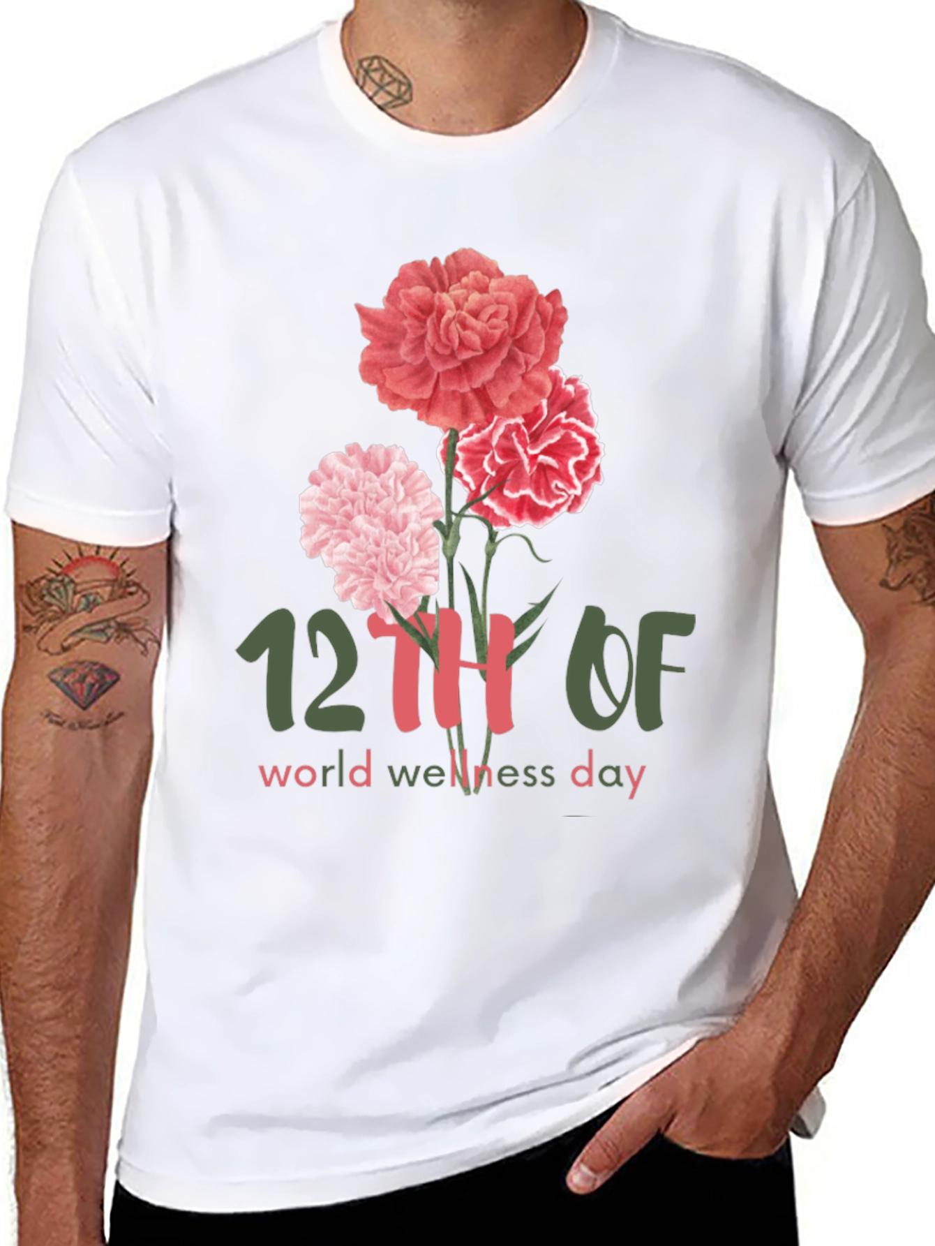 World Wellness Day Floral T-Shirt