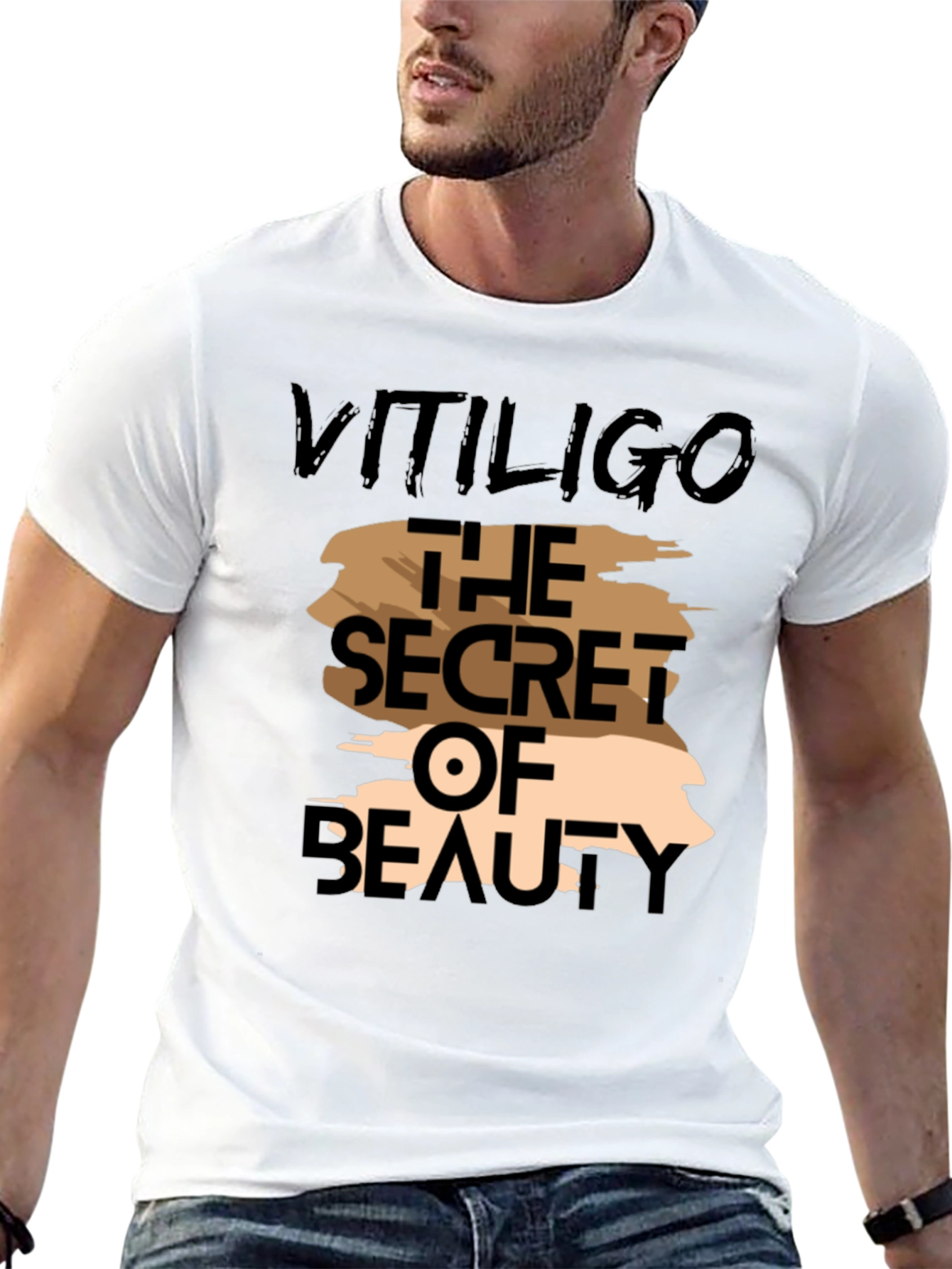 Vitiligo The Secret of Beauty Graphic T-Shirt