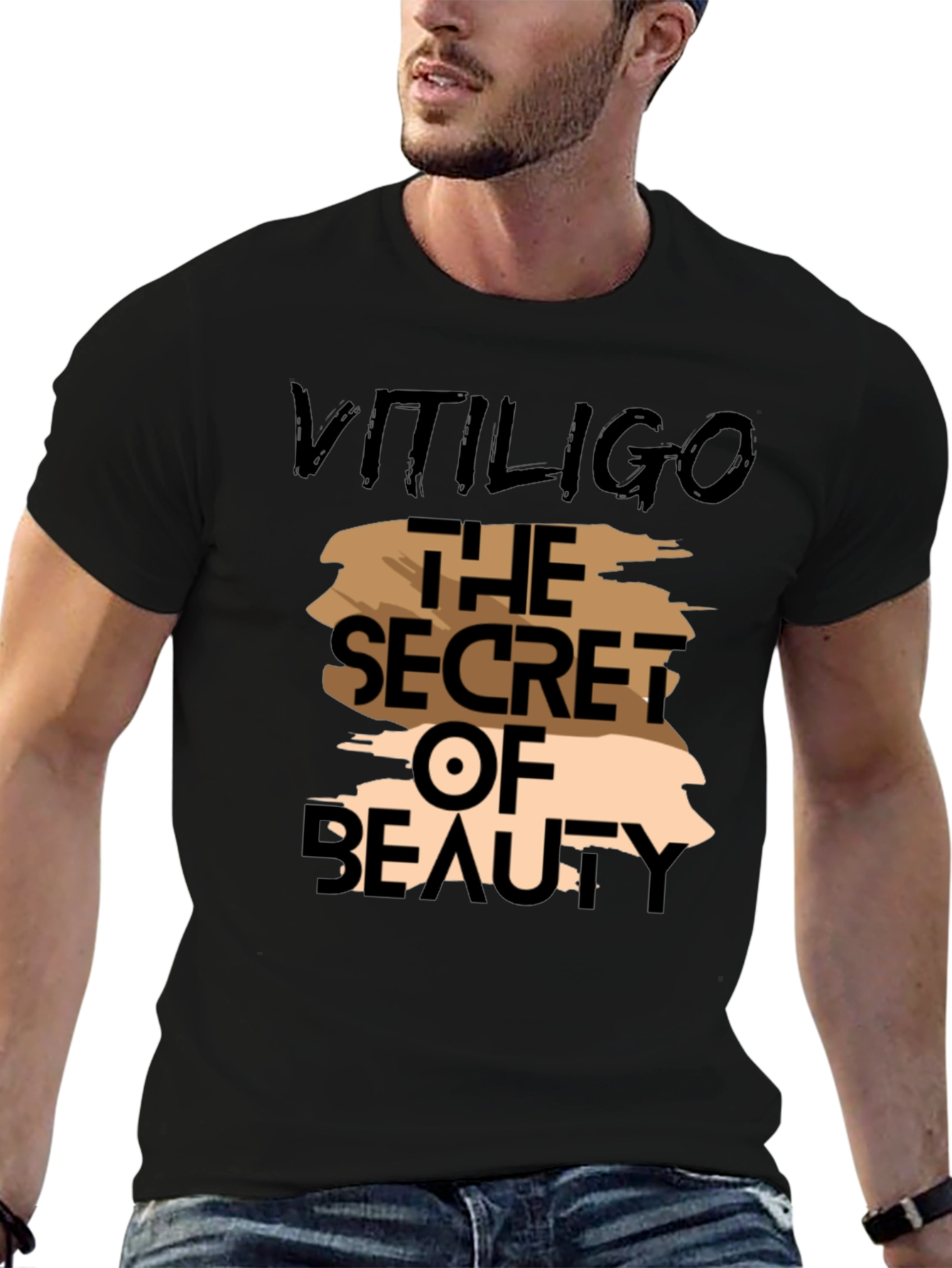 Vitiligo The Secret of Beauty Graphic T-Shirt