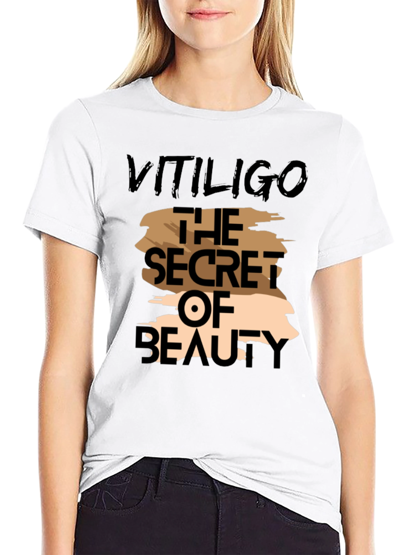 Vitiligo The Secret of Beauty Graphic T-Shirt