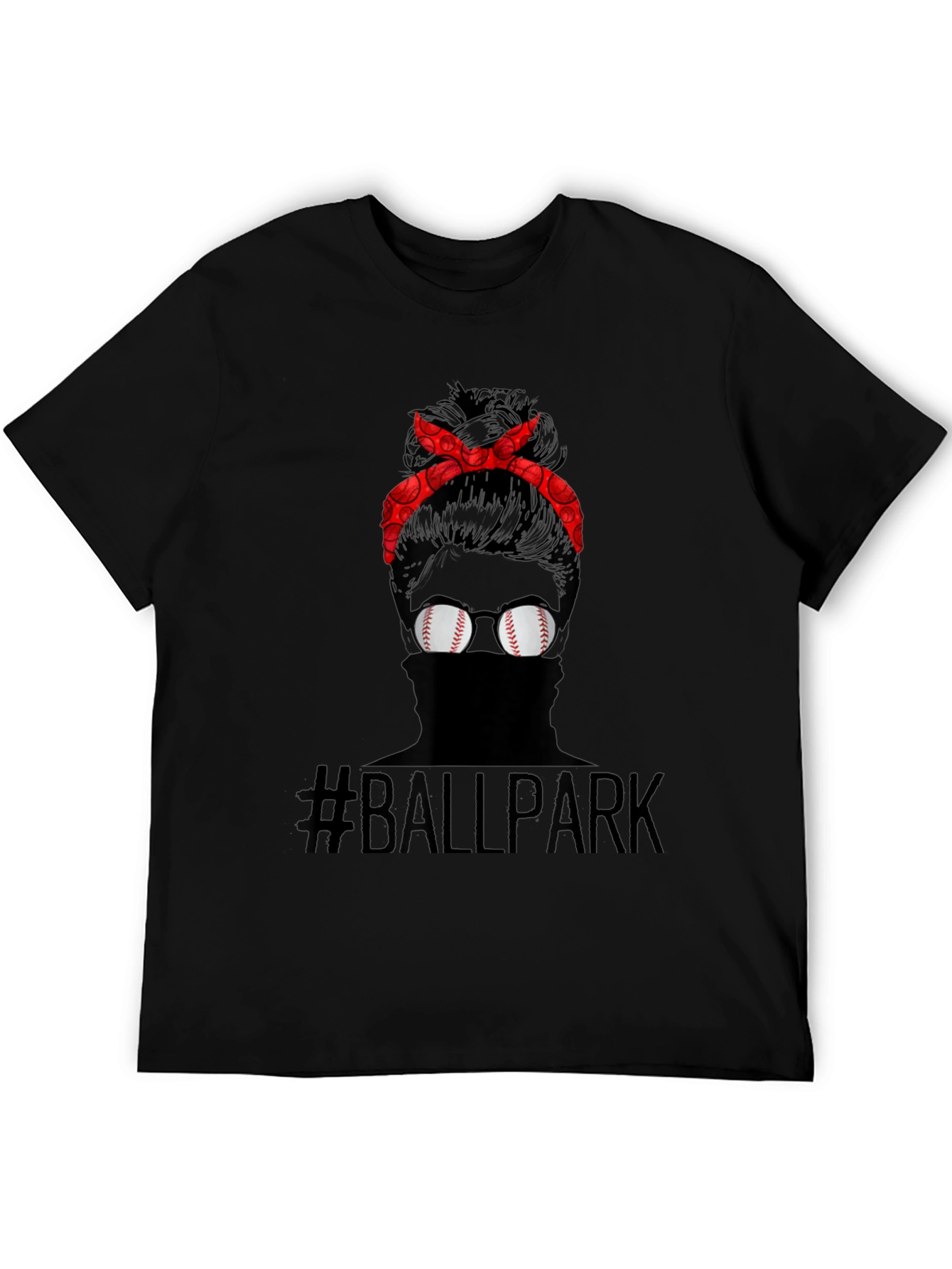 Baseball Mom Messy Bun T-Shirt