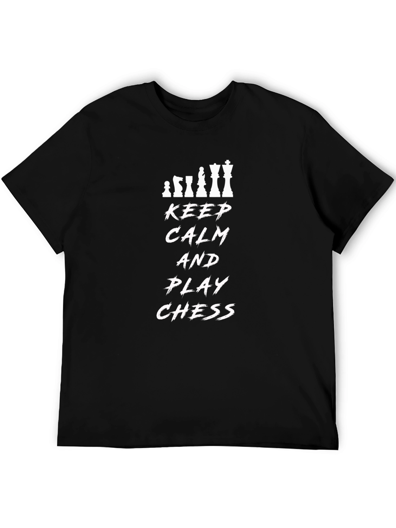 Keep Calm and Play Chess Graphic T-Shirt