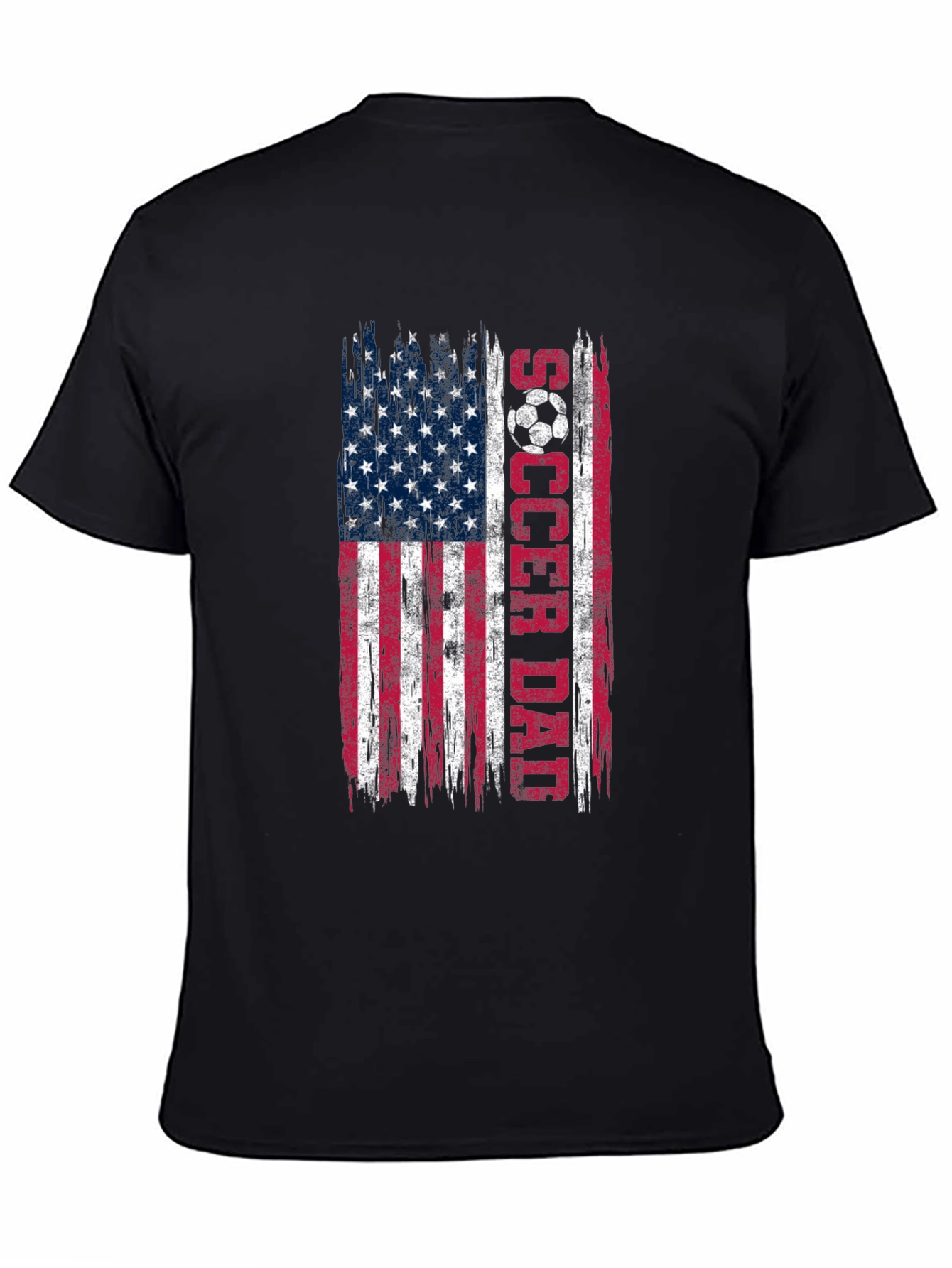 Soccer Dad USA Flag Graphic T-Shirt