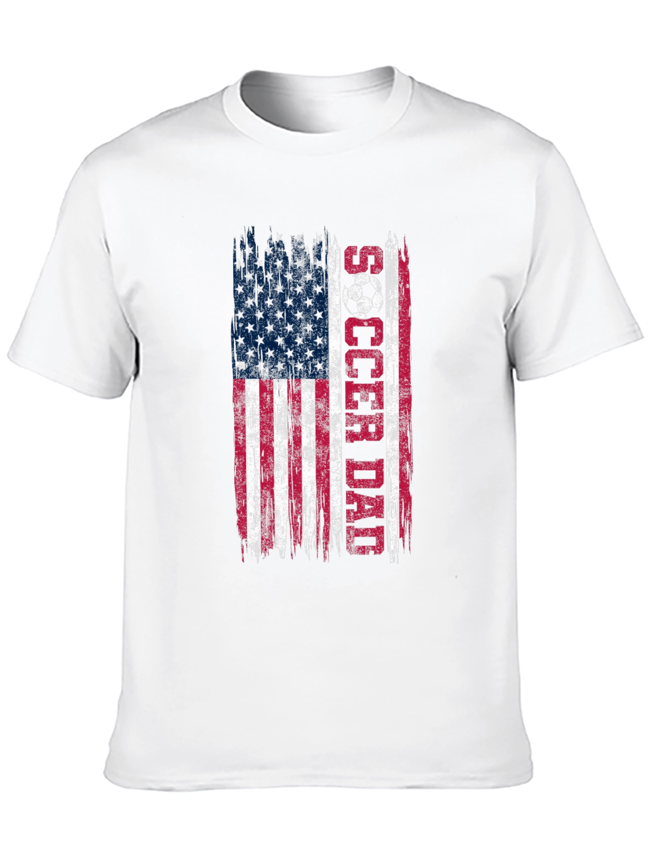 Soccer Dad USA Flag Graphic T-Shirt